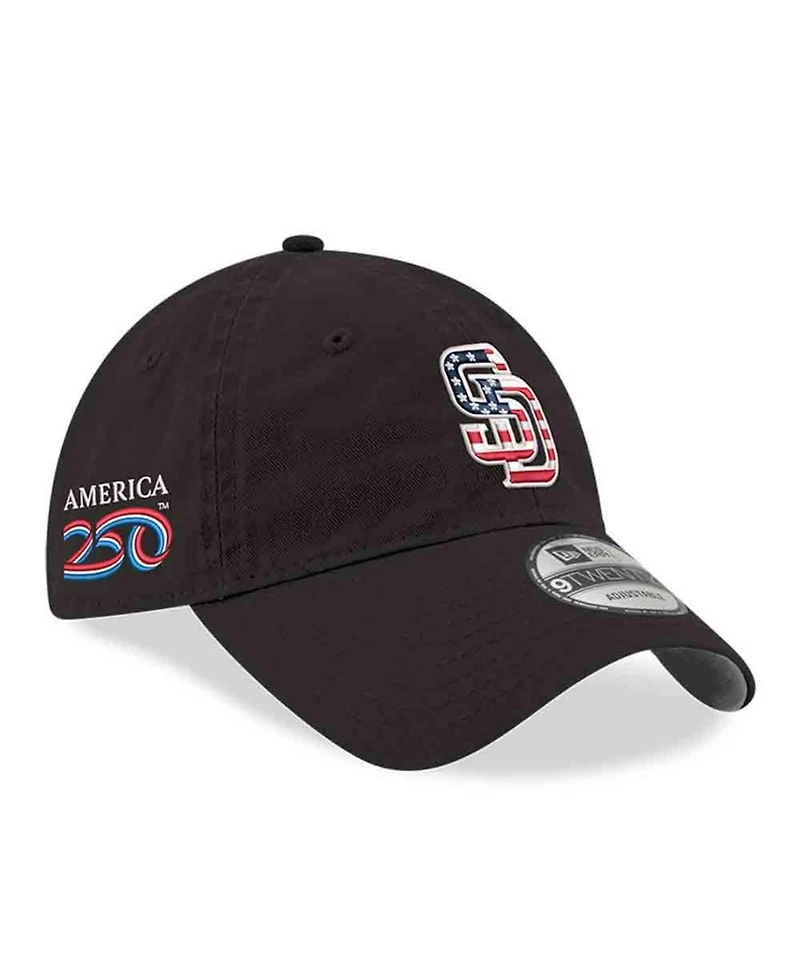 New Era Men's Black San Diego Padres America 250 9TWENTY Adjustable Hat