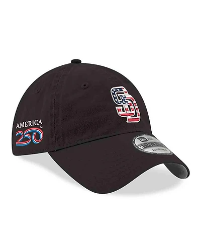 New Era Men's Black San Diego Padres America 250 9TWENTY Adjustable Hat