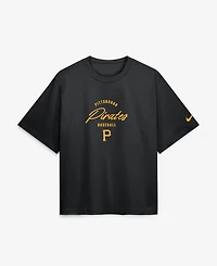 Nike Women's Konnor Griffin Black Pittsburgh Pirates Premium Essentials Boxy Name & Number T-Shirt
