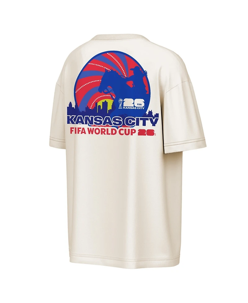 Outerstuff Men's Natural Fifa World Cup 2026 Kansas City Big Poster T-Shirt