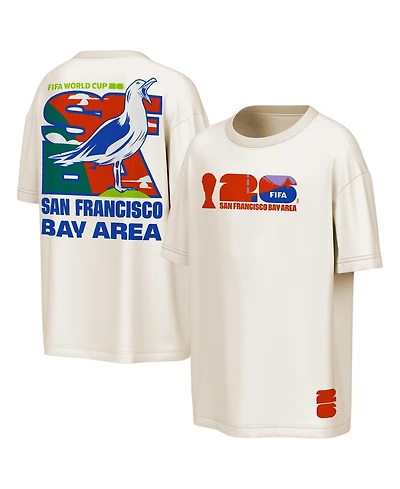 Outerstuff Men's Natural Fifa World Cup 2026 San Francisco Bay Area Big City Poster T-Shirt