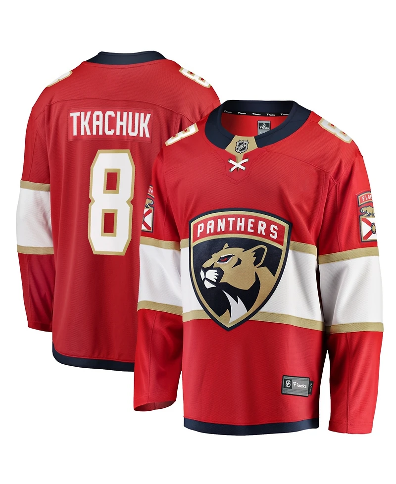 Fanatics Men's Brady Tkachuk Red Florida Panthers Home Breakaway Jersey