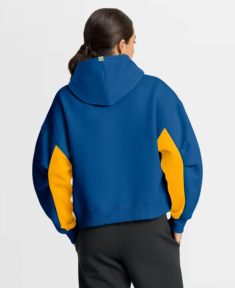 Fanatics Women's Blue St. Louis Blues Back Check Boxy Hoodie