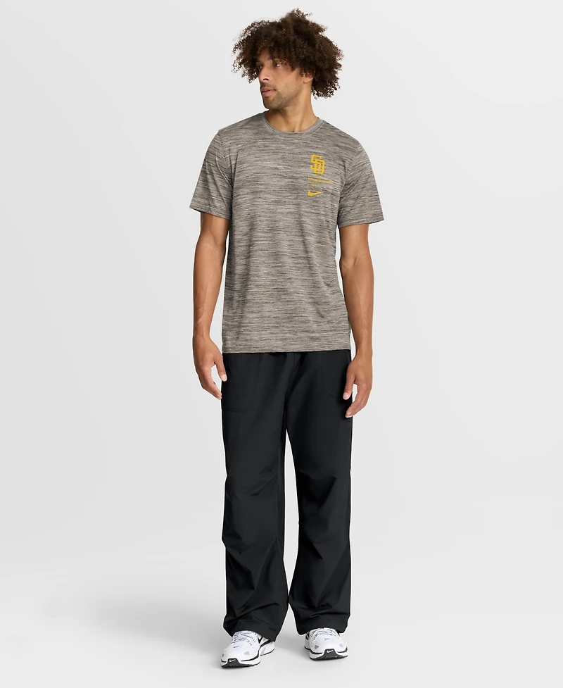 Nike Men's Brown San Diego Padres Velocity Dri-fit T-Shirt