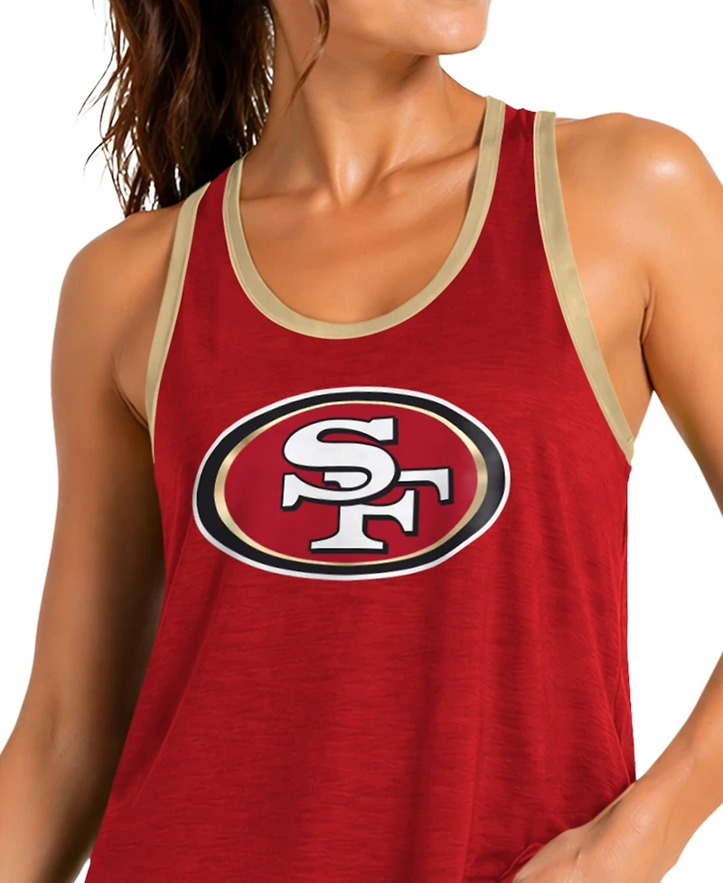 G-iii 4Her by Carl Banks Women's Scarlet San Francisco 49ers Tater Ii Racerback Tank Top