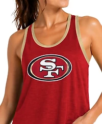 G-iii 4Her by Carl Banks Women's Scarlet San Francisco 49ers Tater Ii Racerback Tank Top