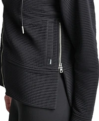 Dkny Women's Black New York Knicks Tech Ottoman Full-Zip Hoodie