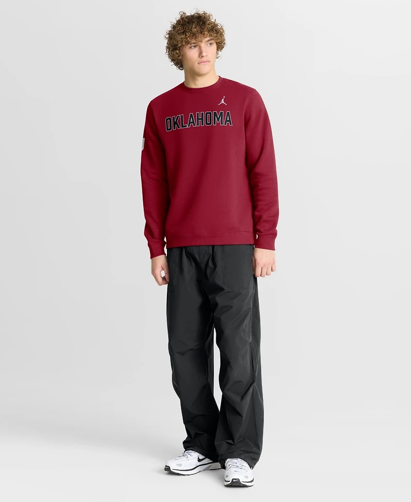 Jordan Men's Crimson Oklahoma Sooners 2026 Sideline Club Sweatshirt