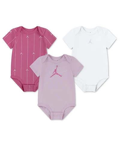 Jordan Baby Boys' and Girls' Jumpman Air Bodysuits, 3-Pack