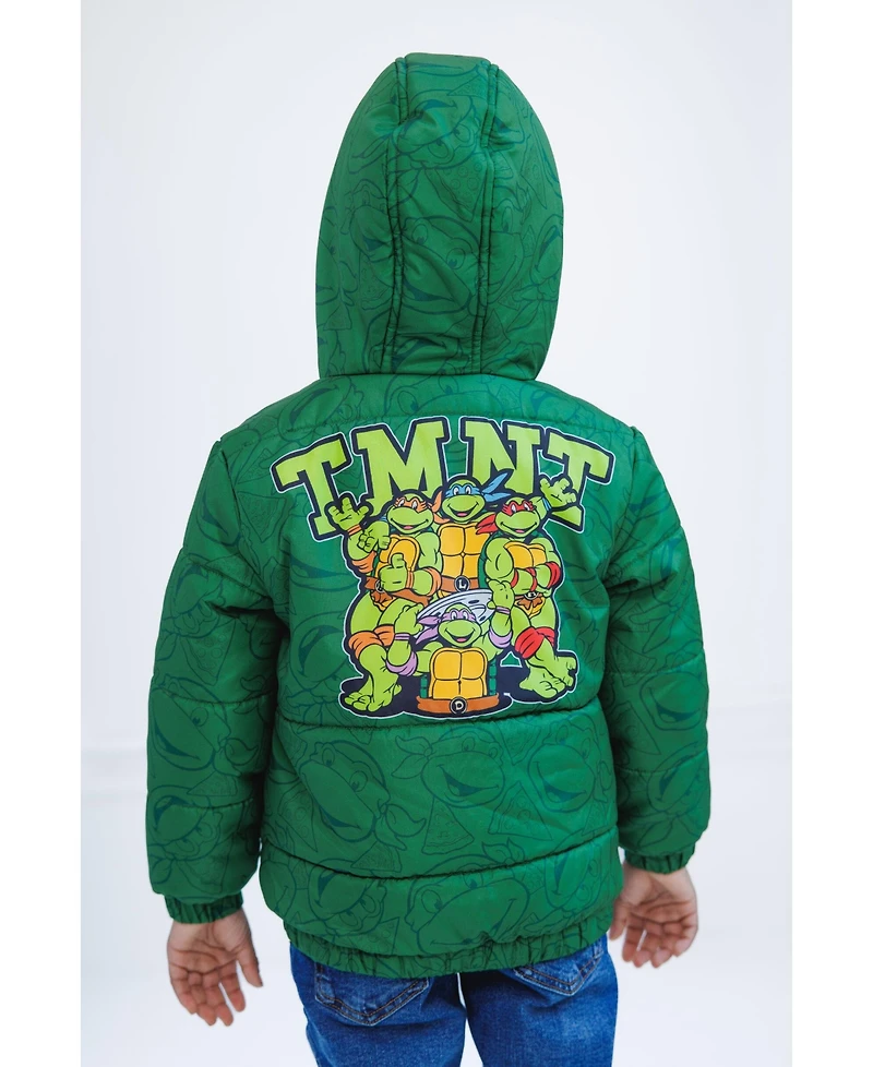 Teenage Mutant Ninja Turtles Boys' ( 5-6 10-12 ) Hooded Puffer Jacket