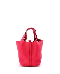 Pre-Owned HERMES Pm Monochrome Picotin Lock Bag Clemence