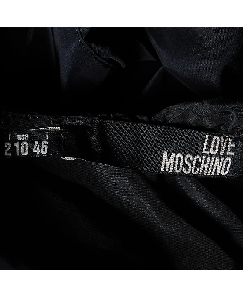 Pre-Owned Love Moschino Women's Synthetic Ruffled Sleeveless Cropped Shrug