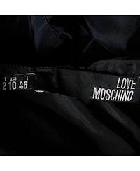 Pre-Owned Love Moschino Women's Synthetic Ruffled Sleeveless Cropped Shrug