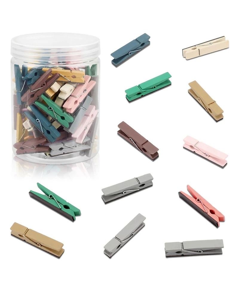 Danrong 48 Pack Magnetic Wooden Clips For Whiteboard Office School Home Supplies