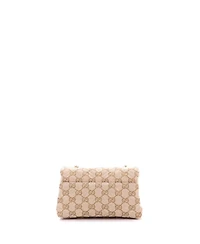 Pre-Owned Gucci Mini Gg Marmont Nm Flap Bag Gg Canvas