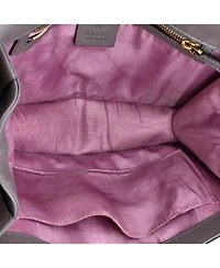 Pre-Owned Gucci Small Gg Ring Shoulder Bag Leather