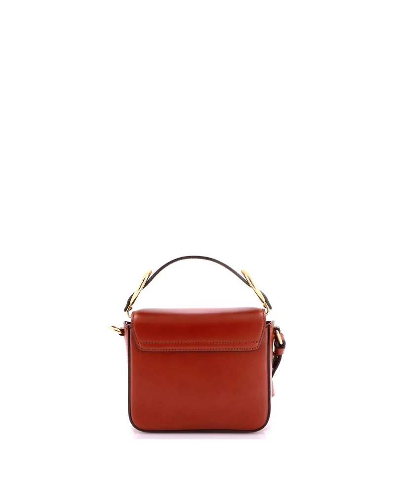 Pre-Owned Chloe Mini C Flap Bag Leather
