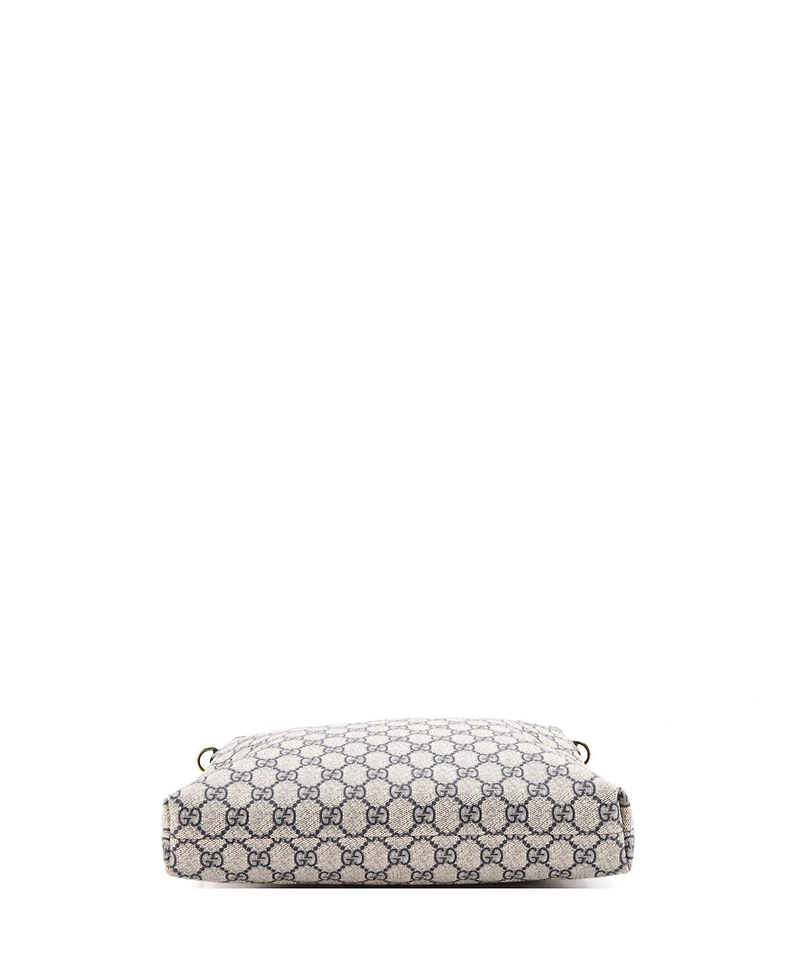 Pre-Owned Gucci Zip Top Messenger Bag Gg Coated Canvas