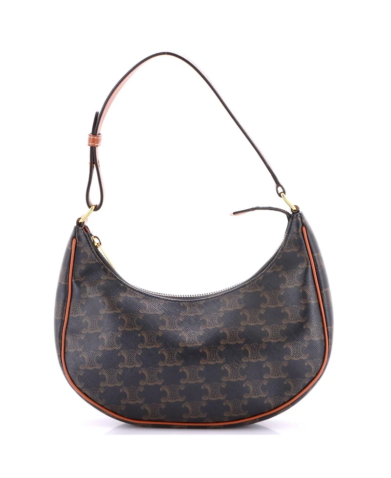 Pre-Owned Celine Ava Bag Triomphe Coated Canvas