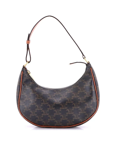 Pre-Owned Celine Ava Bag Triomphe Coated Canvas