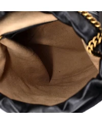 Pre-Owned Gucci Mini Gg Marmont Bucket Bag Matelasse Leather