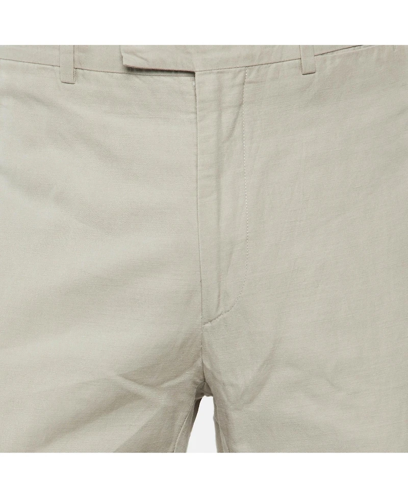 Pre-Owned Hermes Men's Linen and Cotton Drop 8 Regular Fit Trousers