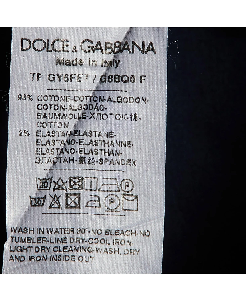 Pre-Owned Dolce & Gabbana Men's Striped Pattern Cotton Pants