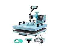 Yobtop Heat Press Machine 15x15 in 5 in 1 with 30oz Tumbler Press, T-Shirts, 360degree(s) Swing Away,Precise Digital Control,Dual Insulation,