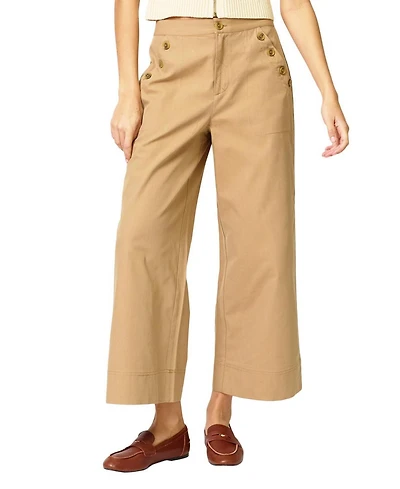 Central Park West Women's Dean Straight Leg Button Pant