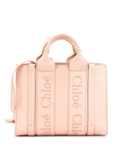 Pre-Owned Chloe Small Woody Convertible Tote Leather
