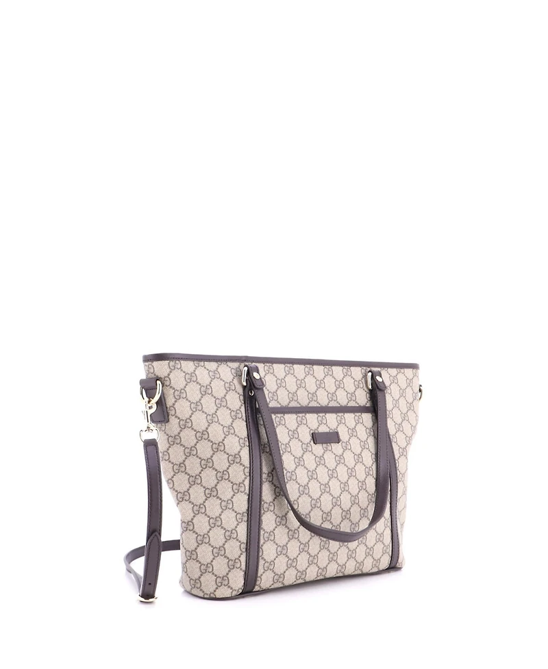 Pre-Owned Gucci Medium Front Pocket Convertible Tote Gg Coated Canvas