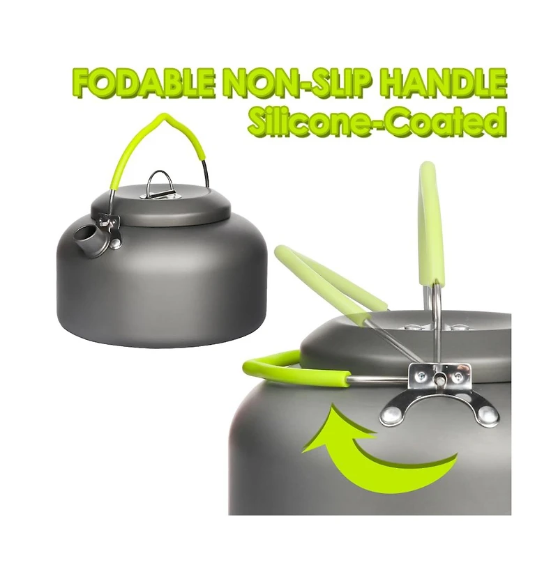 Piscifun 1.4L Portable Camping Kettle Lightweight Outdoor Boiling Tea Coffee Pot