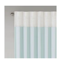 Avobird Polyoni Pintuck Curtain Panel Only 1 Pc Panel