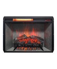 Streamdale Furniture 28" Infrared Electric Fireplace Insert with Realistic Flames and Touch Control