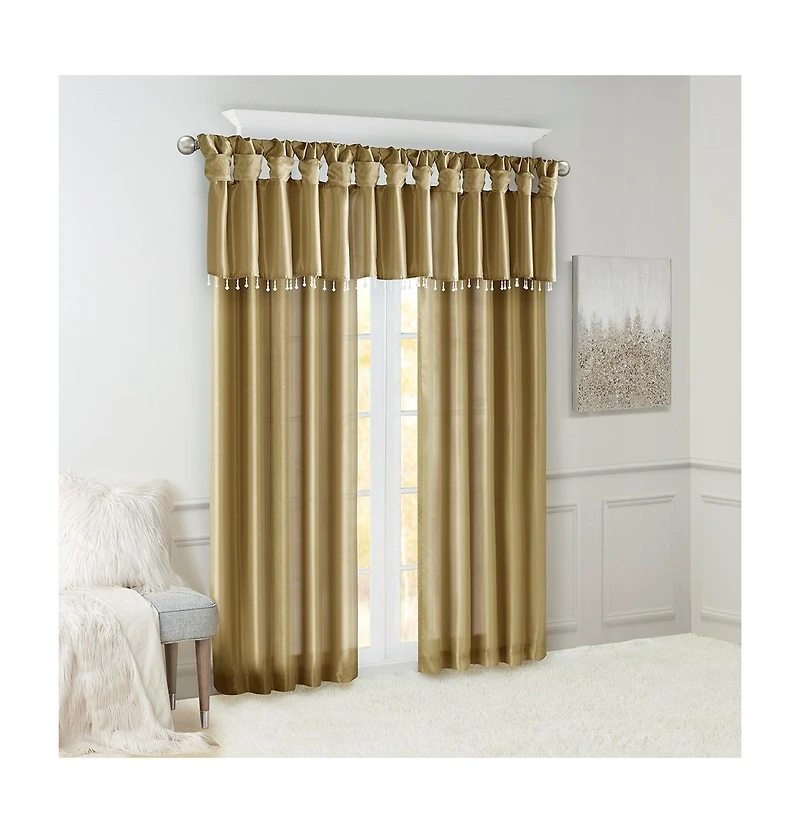 Avobird Twist Tab Lined Window Curtain
