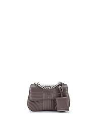 Pre-Owned Prada Small Curved Flap Chain Shoulder Bag Diagramme Quilted Leather