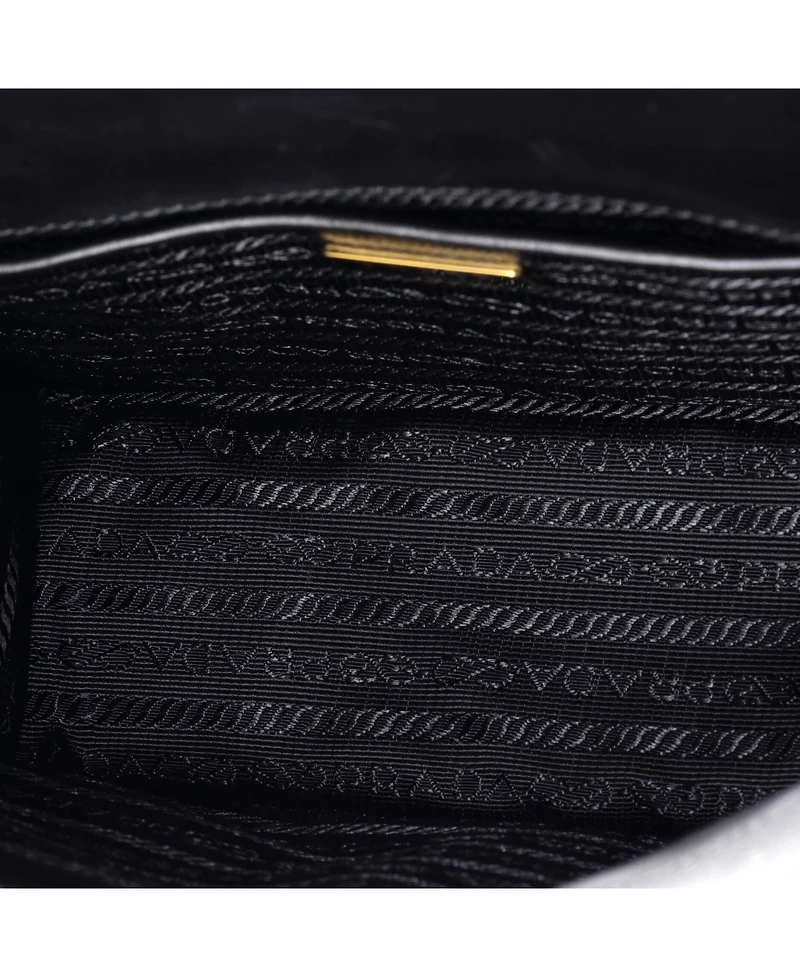 Pre-Owned Prada Small Chain Flap Bag Saffiano Leather