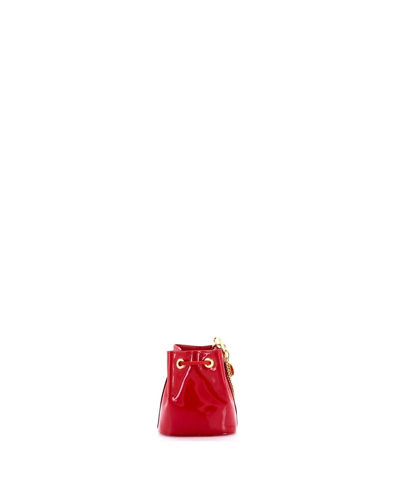 Pre-Owned Prada Mini Triangle Logo Drawstring Pouch Bucket Bag Patent