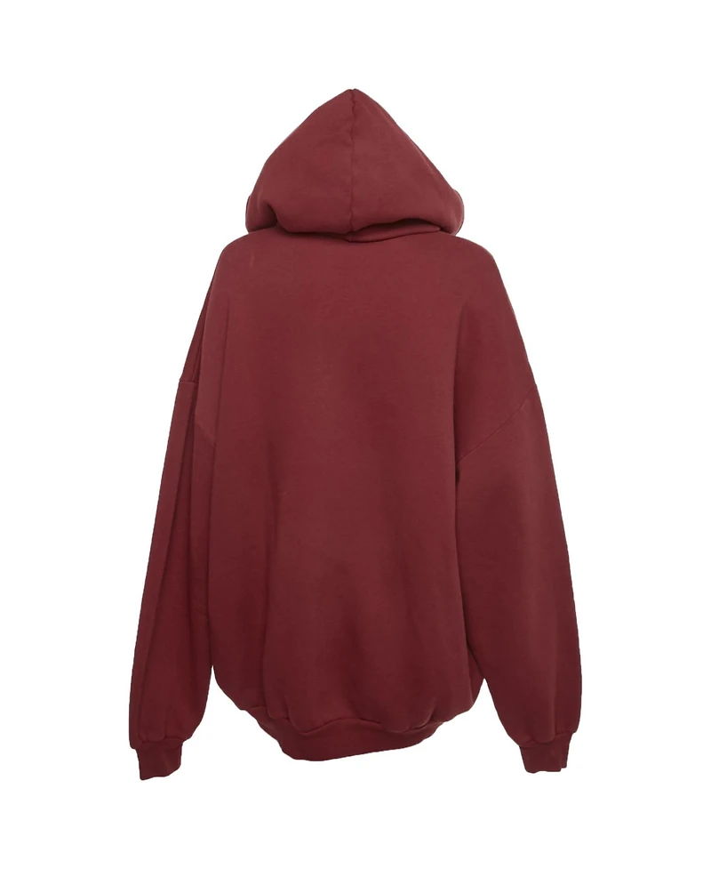 Pre-Owned Balenciaga Women's Logo Print Cotton Oversized Hoodie