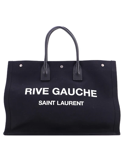 Pre-Owned Saint Laurent Large Rive Gauche Shopper Tote Canvas