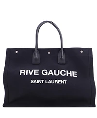 Pre-Owned Saint Laurent Large Rive Gauche Shopper Tote Canvas