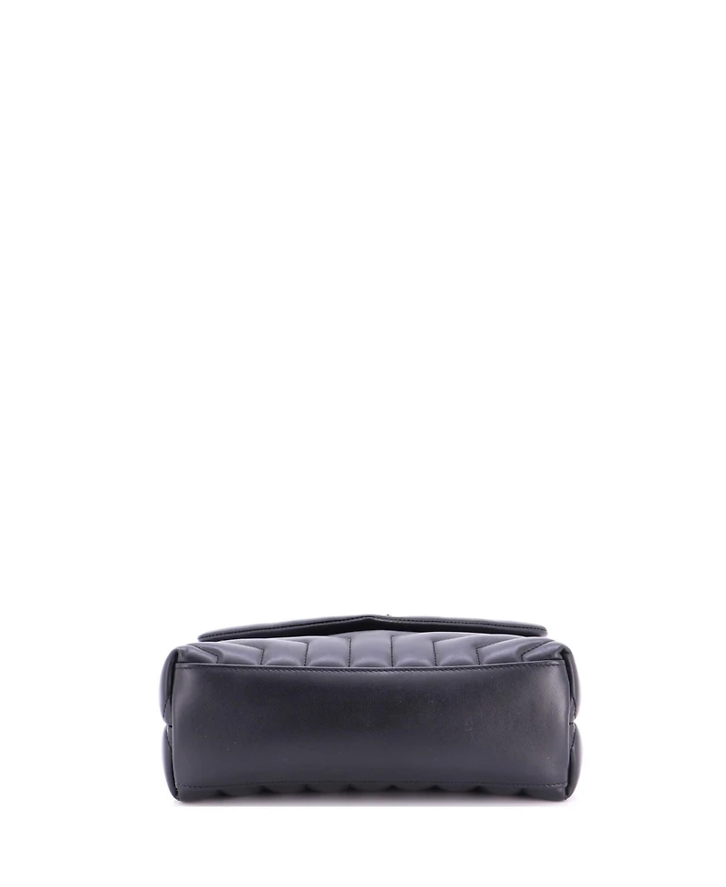 Pre-Owned Saint Laurent Small Loulou Shoulder Bag Matelasse Chevron Leather