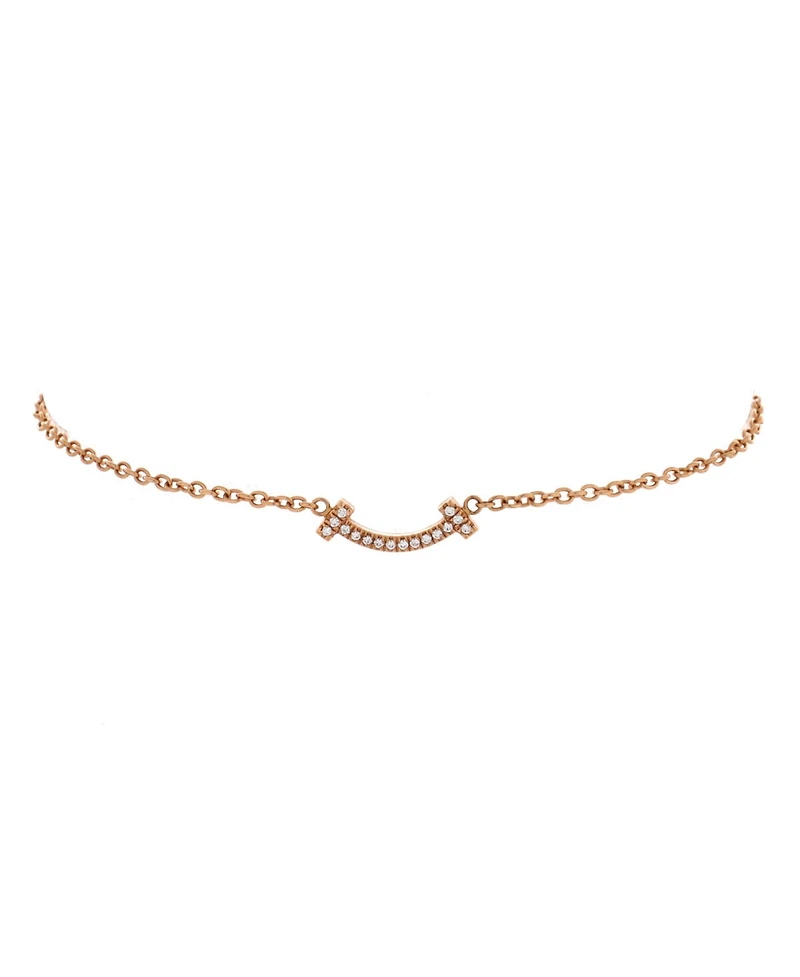 Pre-Owned Tiffany & Co T Smile Chain Bracelet