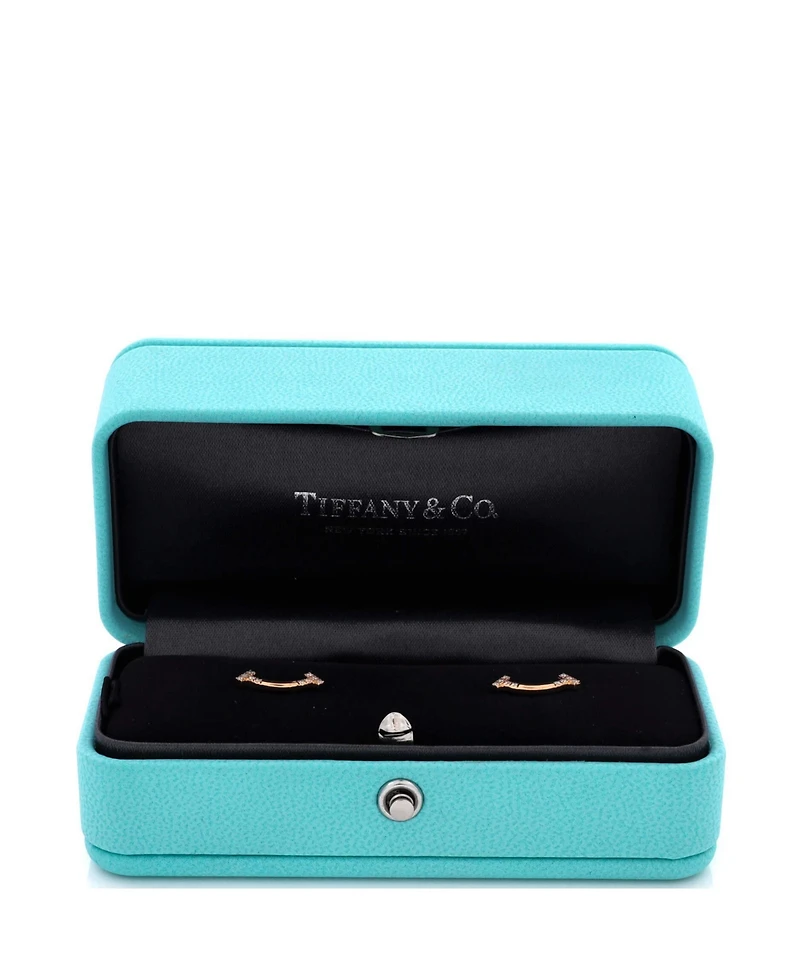 Pre-Owned Tiffany & Co T Smile Stud Earrings