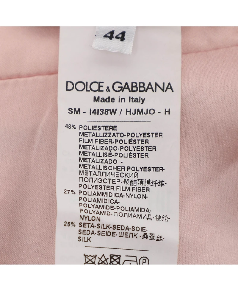 Pre-Owned Dolce & Gabbana Women's Metallic Lurex Mini Skirt