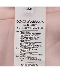 Pre-Owned Dolce & Gabbana Women's Metallic Lurex Mini Skirt