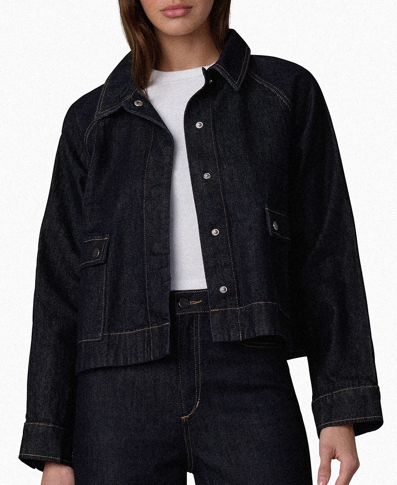 Joe's Jeans Women's Collared Patch Pocket Swing Jacket