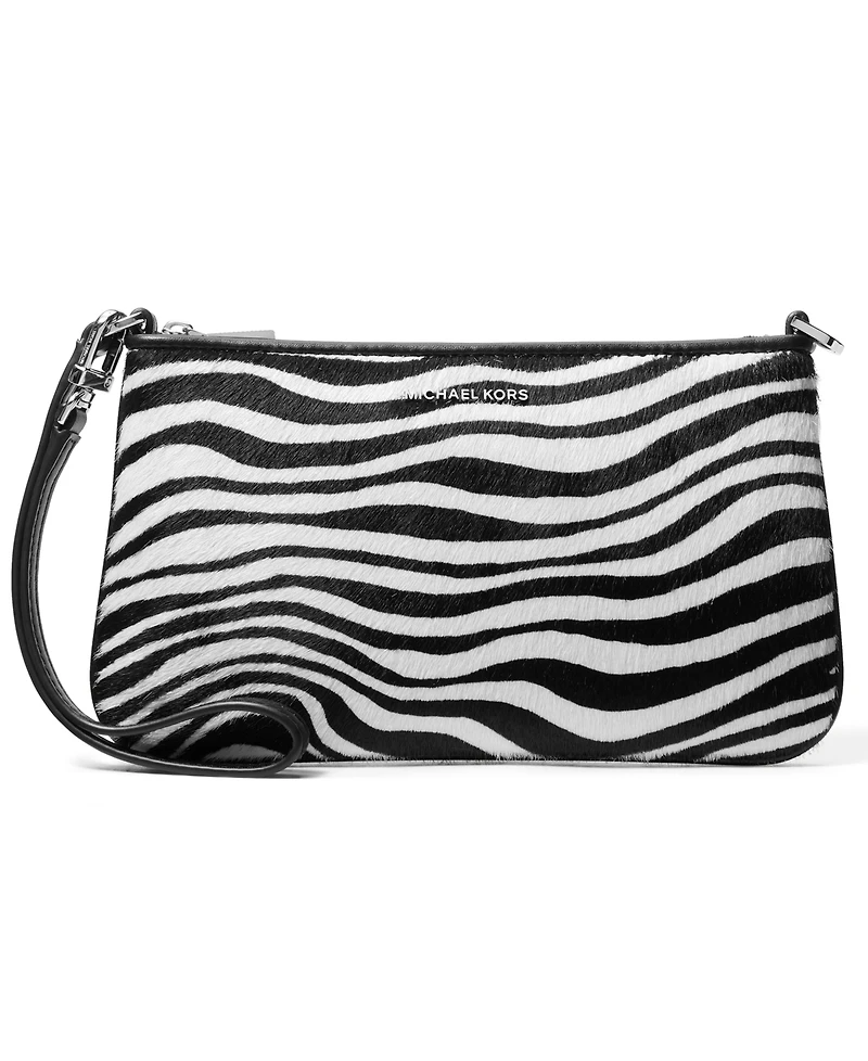 Michael Michael Kors Silver-Tone Hardware Convertible Wristlet