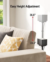 Ultimea Height-Adjustable Speaker Stands Pair, 24.4" To 36.6"