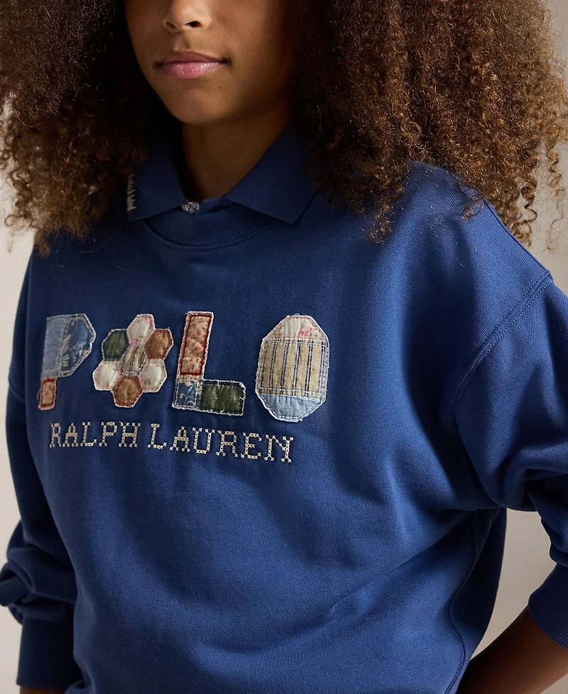 Polo Ralph Lauren Girls' 7-16 Long-Sleeve Sweatshirt